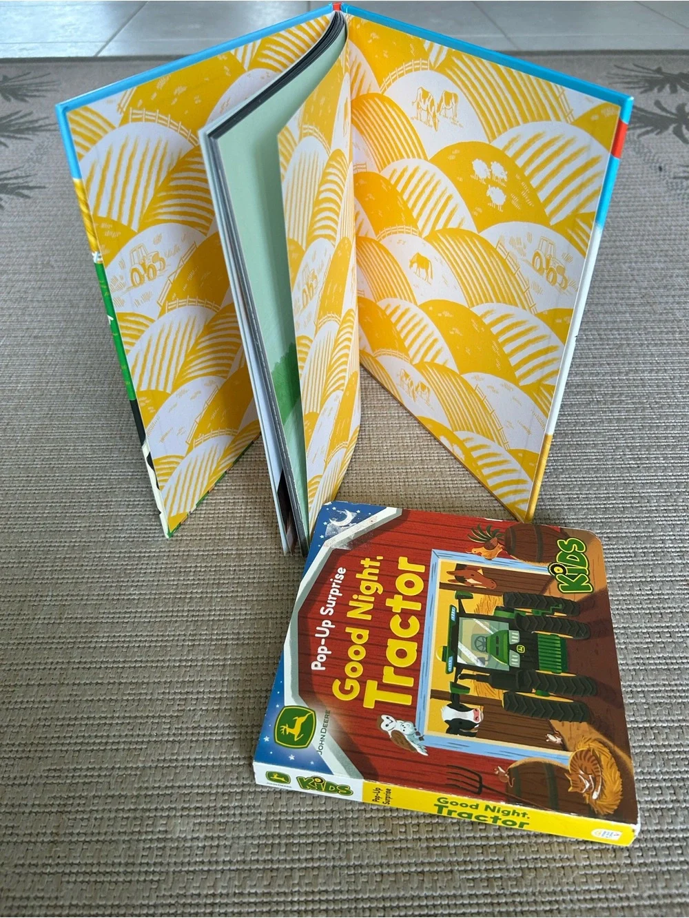 On The Farm Shine a Light book & John Deer Pop Up